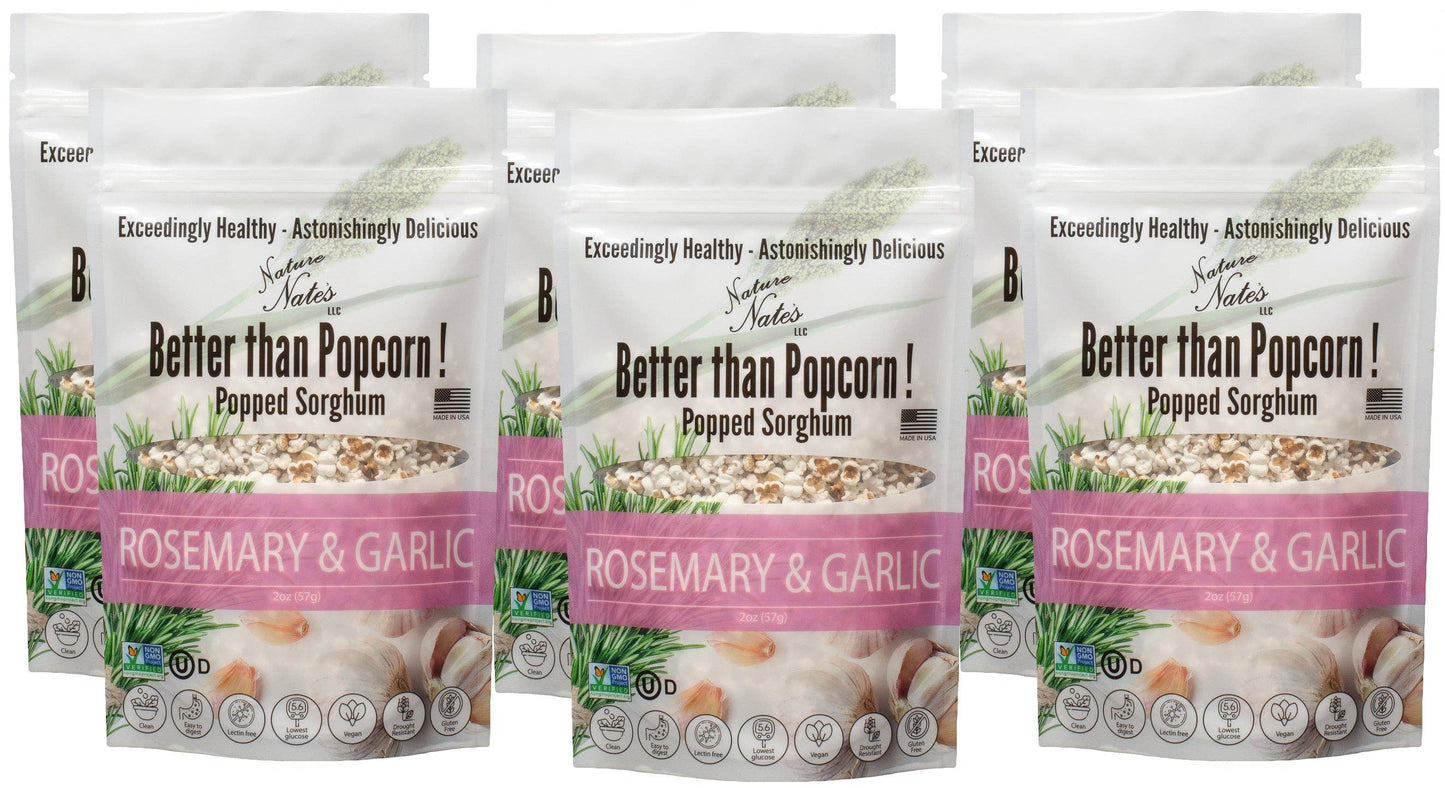 Popped Sorghum Rosemary Garlic