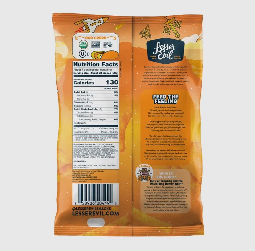 Lesser Evil snacks - 0.6 oz snack size