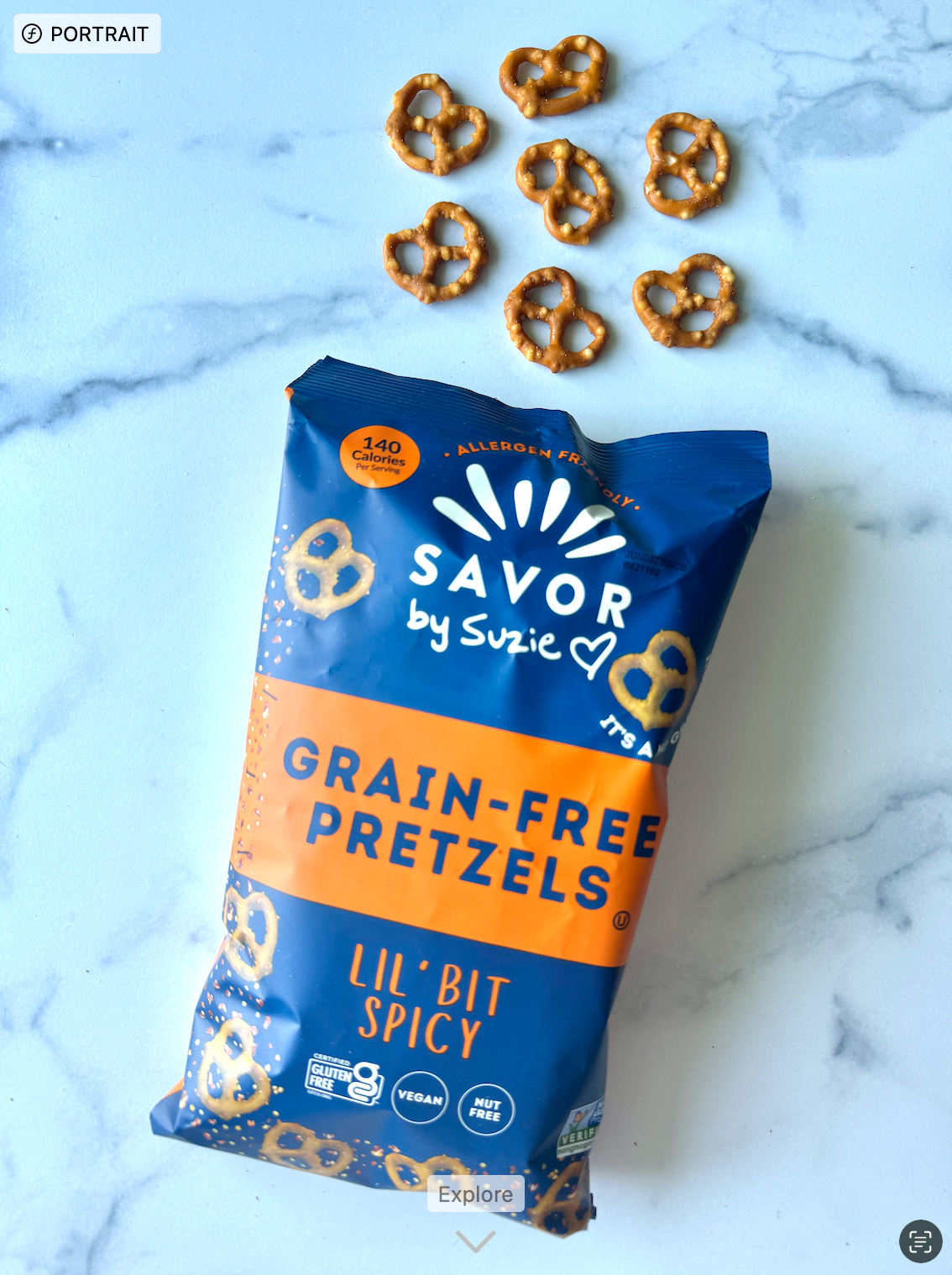 Spicy Grain Free Pretzels 5oz