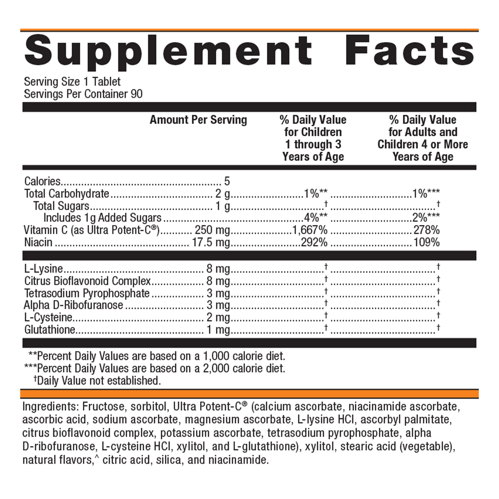 Metagenics Ultra Potent C chewable