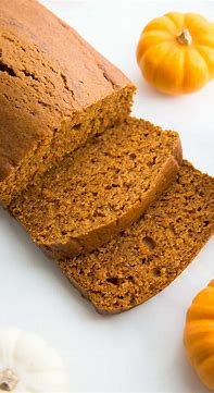 Organic pumpkin bread loaf