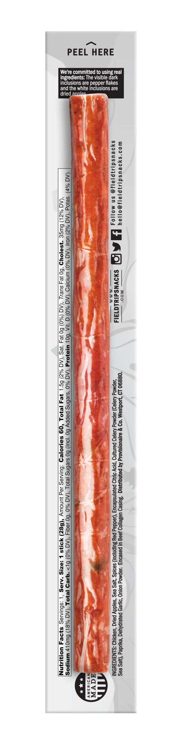 Buffalo style chicken stick