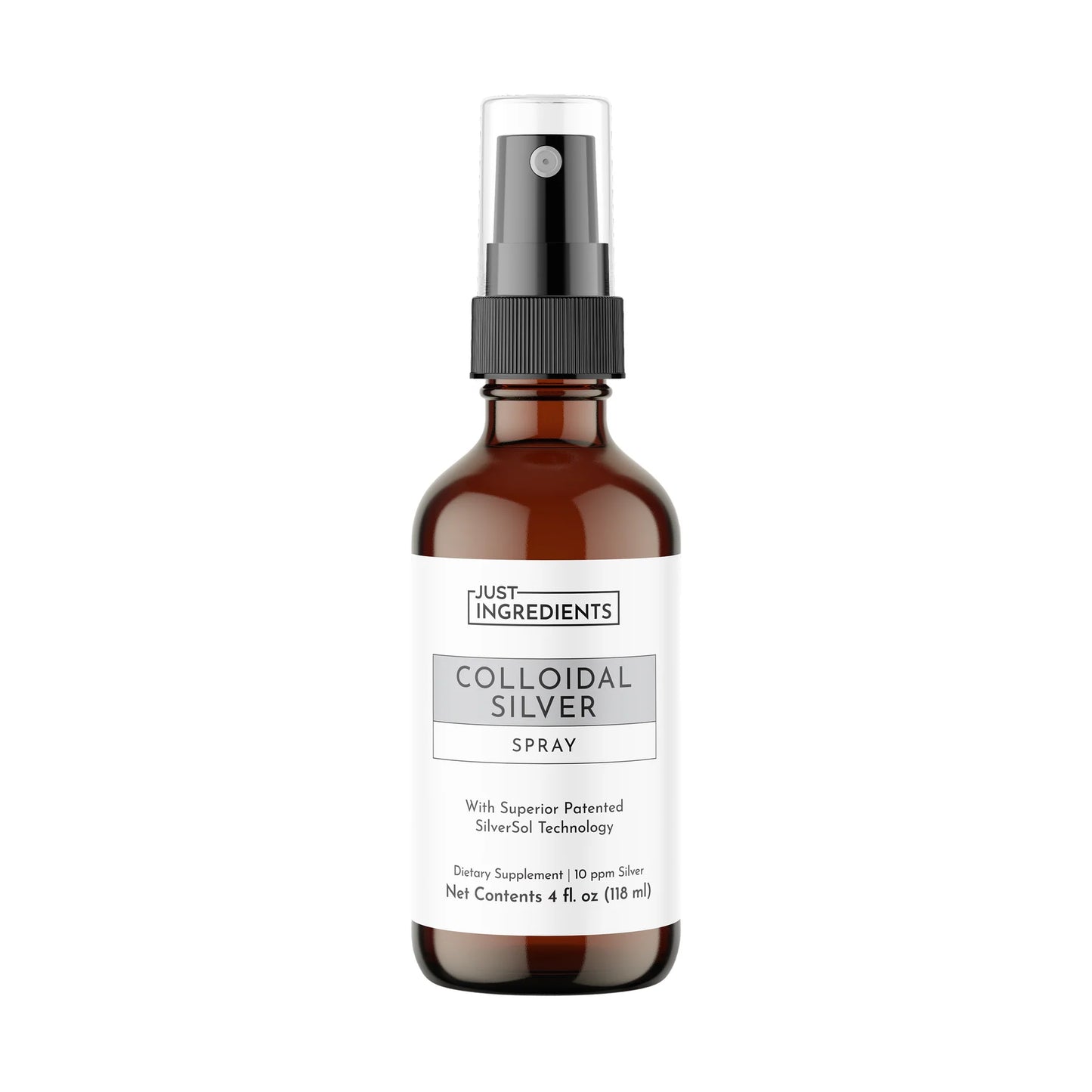 Just Ingredients colloidal silver spray