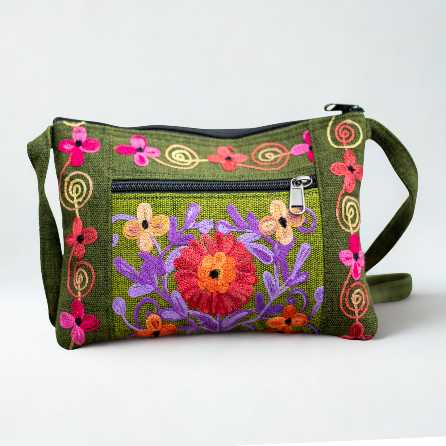 Embroidery Crossbody Purse