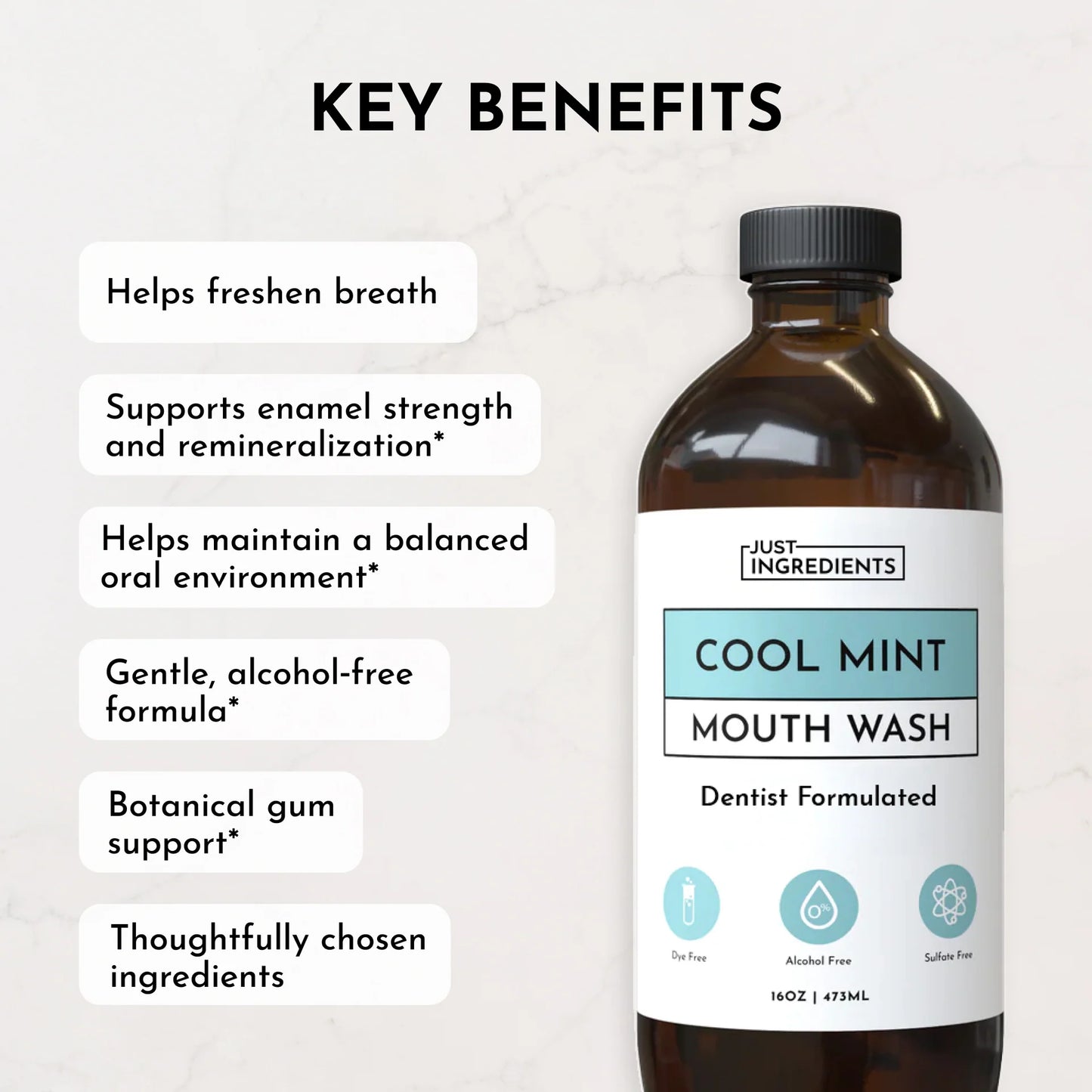 Just Ingredients remineralizing mouth wash