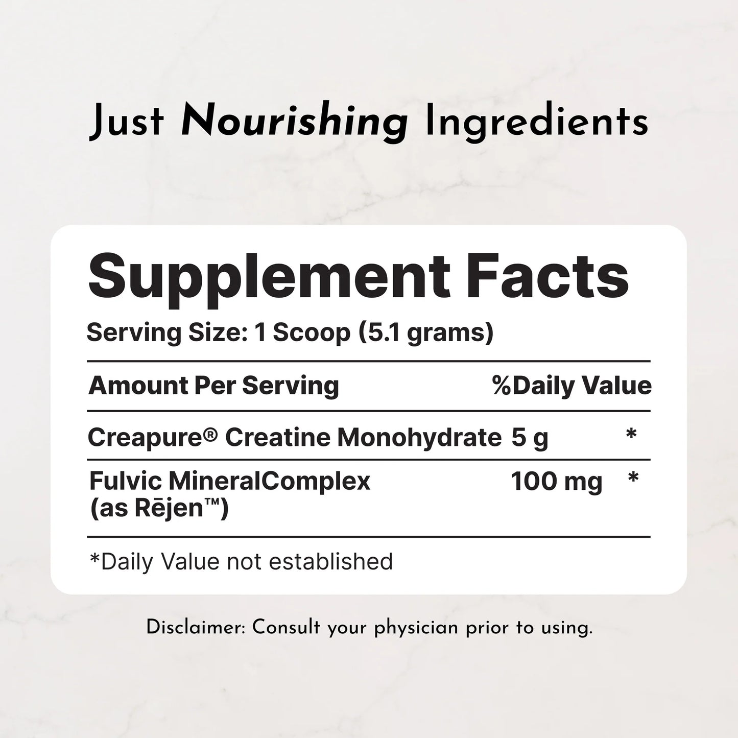 Just Ingredients Creatine+