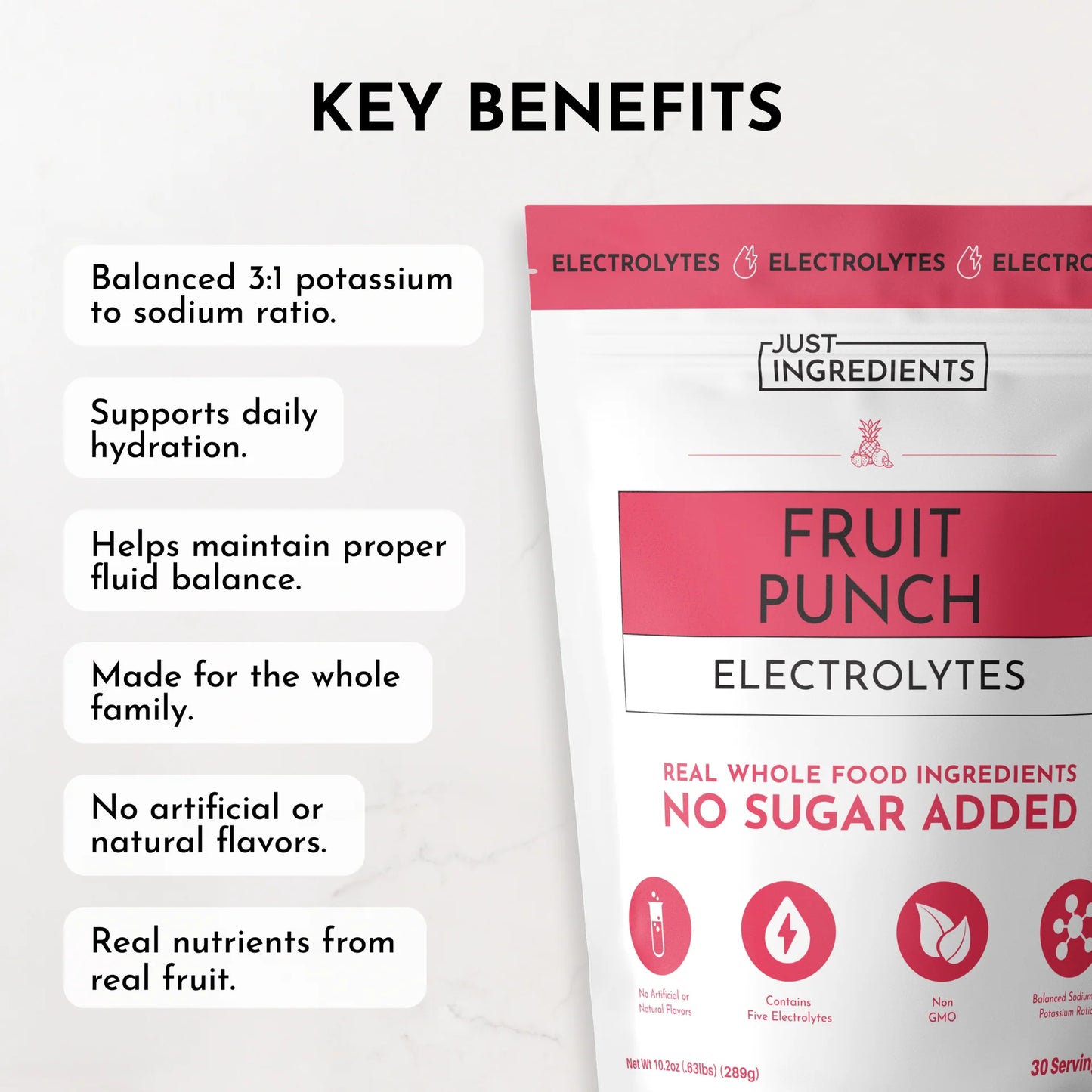 Just Ingredients Electrolytes - 30 servings