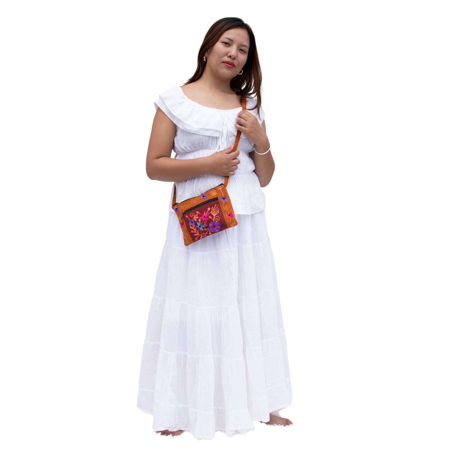 Embroidery Crossbody Purse