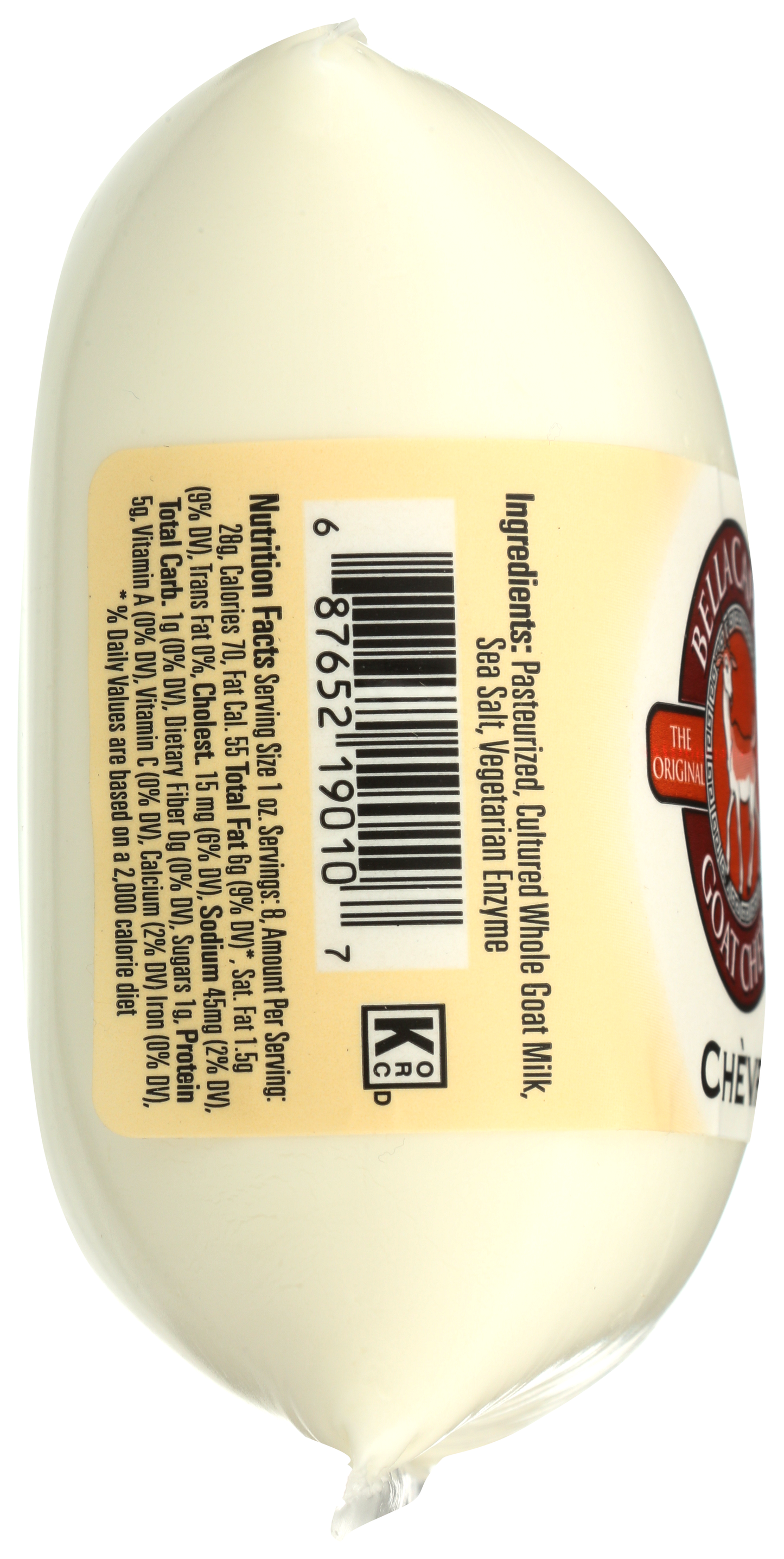 Bella Capra Chevre Traditional 8/ 8 Oz Log