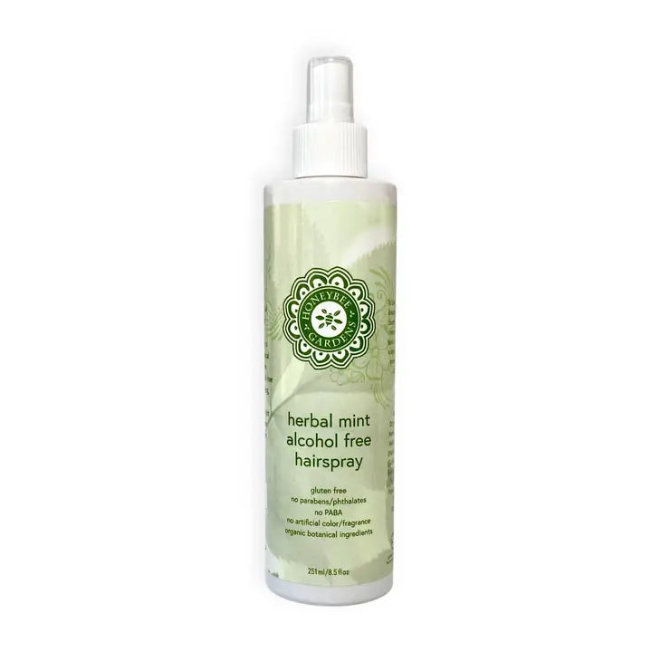 Herbal mint alcohol free hair spray