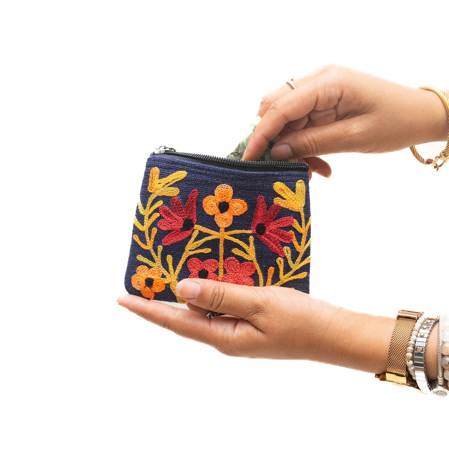 Embroidery Cotton Coin Purse