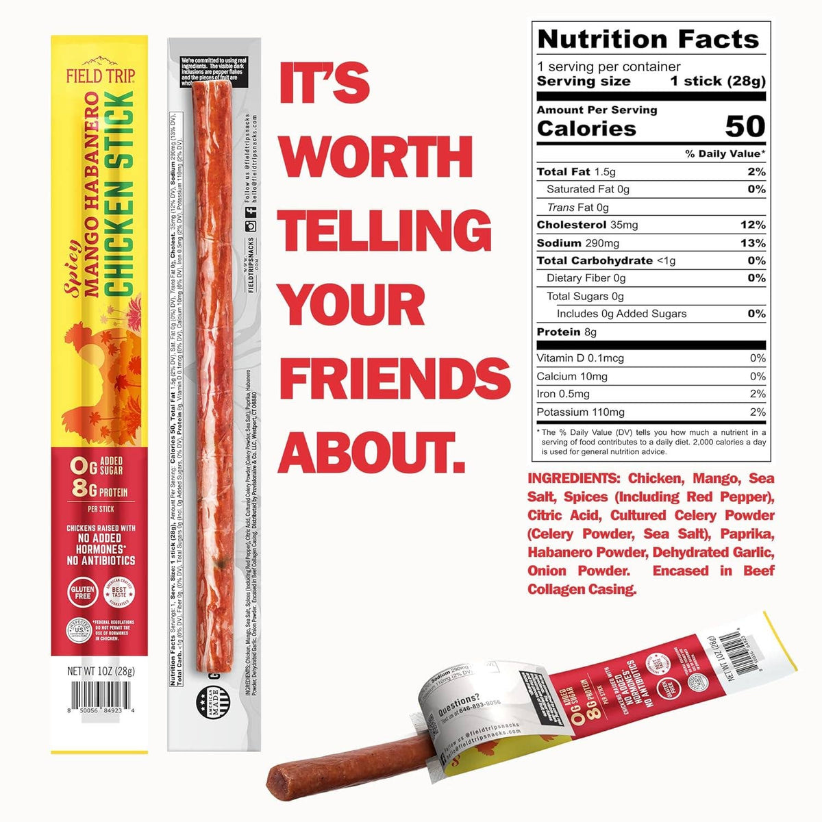 Mango Habanero Chicken Stick (1oz)