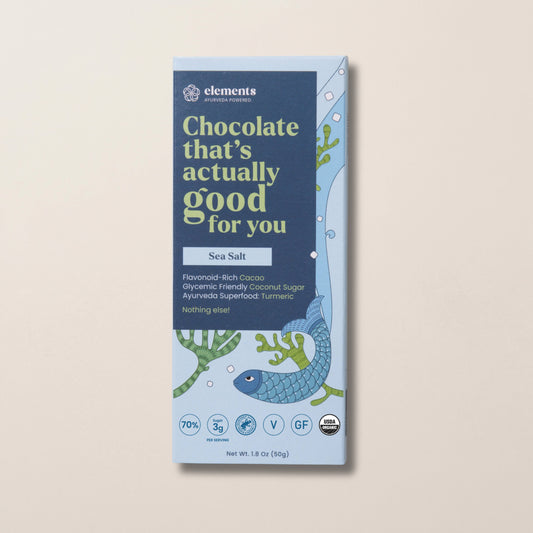 Sea Salt Dark Chocolate Bar | Vegan Organic