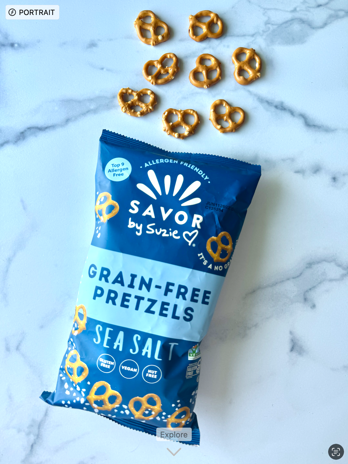 Sea Salt Grain Free Pretzels 6.5oz