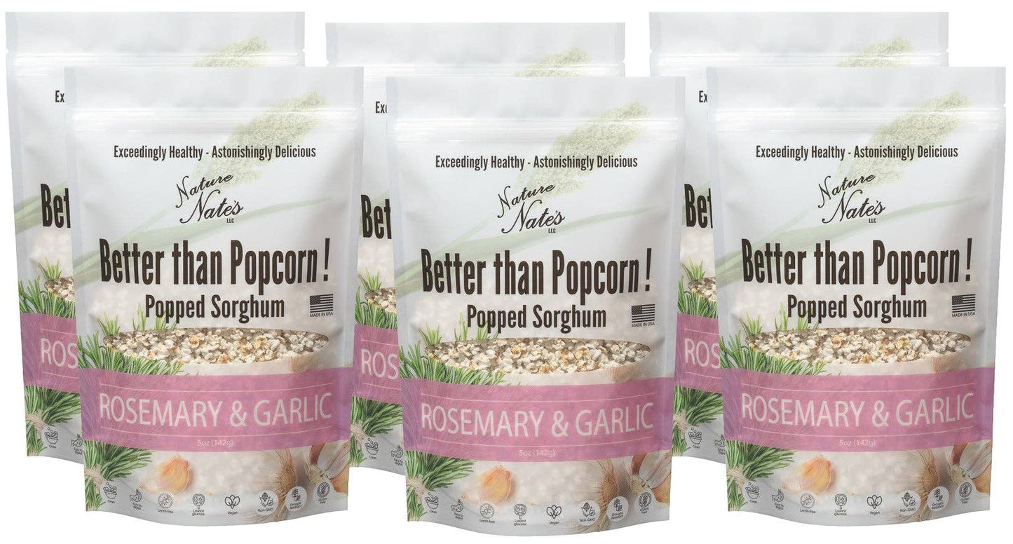 Popped Sorghum Rosemary Garlic
