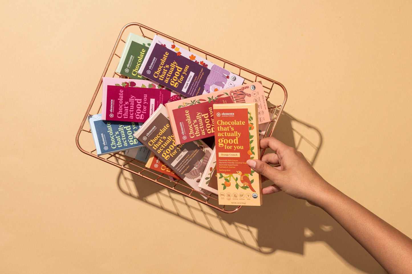 Orange Crunch Dark Chocolate Bar | Vegan Organic