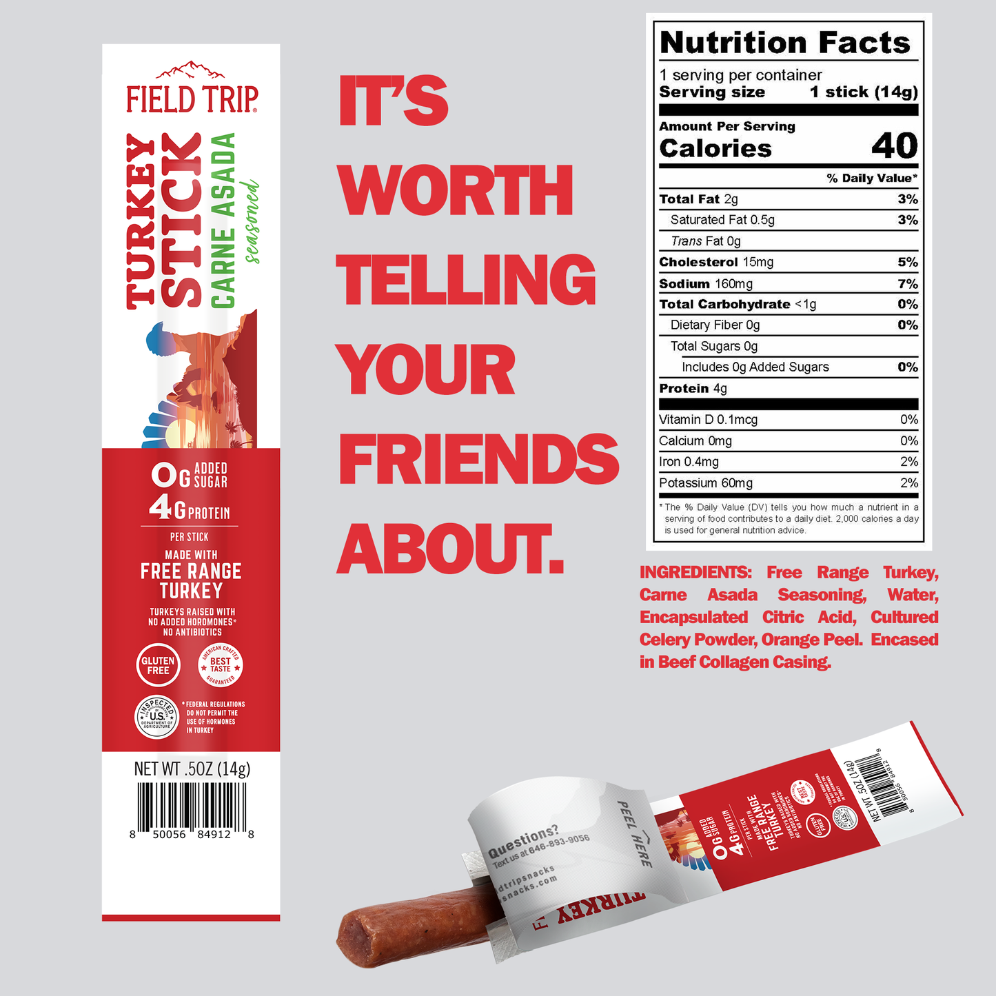 Carne Asada Turkey Stick (0.5oz)