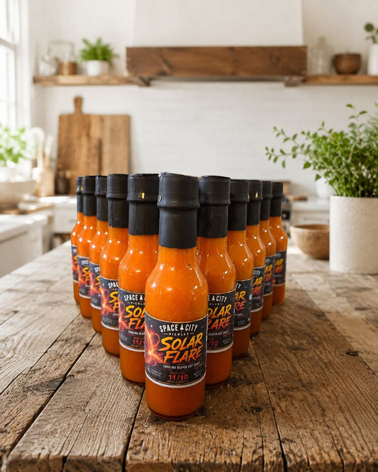 Space City solar flare hot sauce