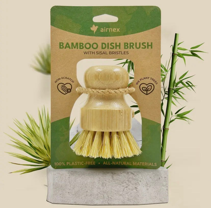 Bamboo dish brush