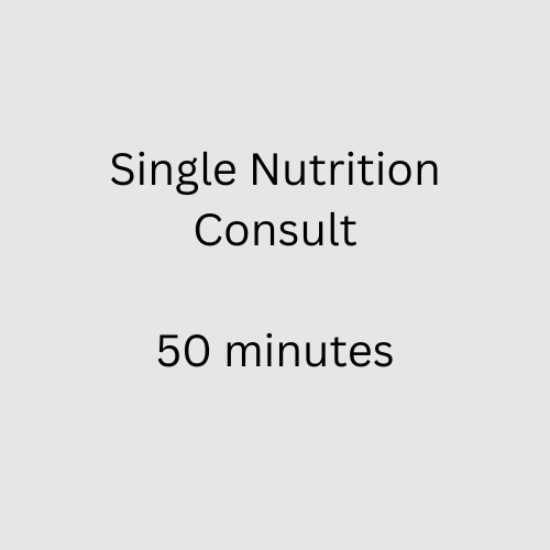 Single nutrition consultation - 50 minutes