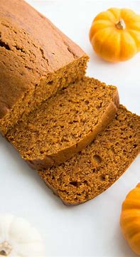 Organic pumpkin bread loaf