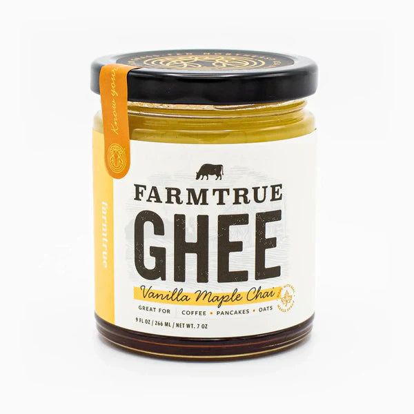 Organic grass-fed vanilla maple chai traditional ghee 9 oz