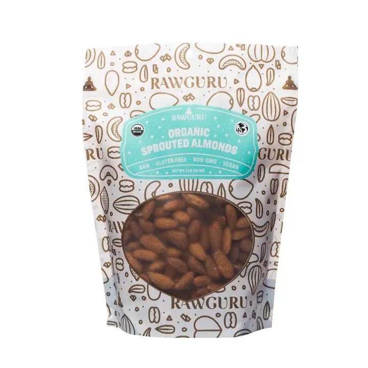 Organic sprouted almonds - 1 lb