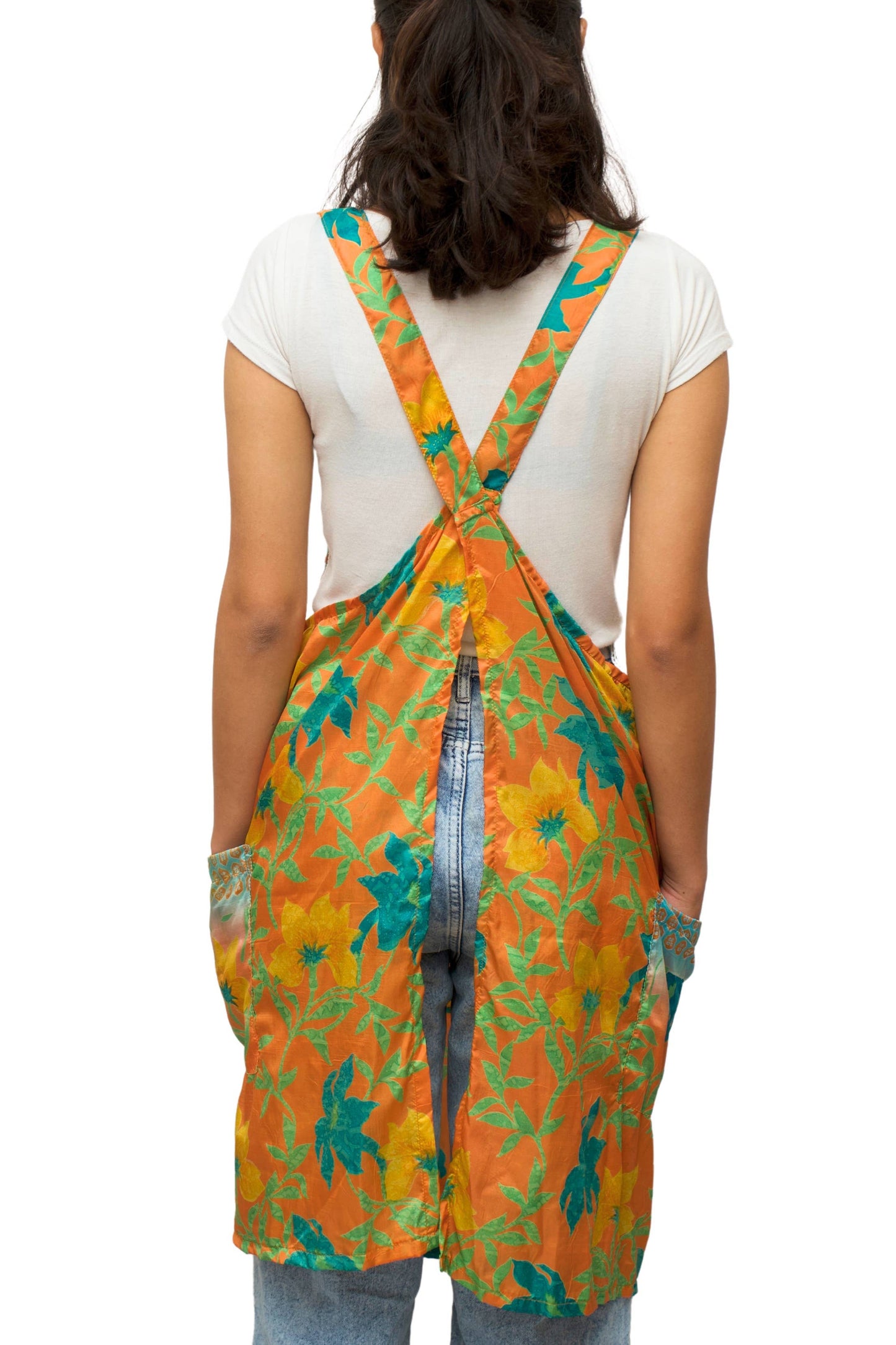 Upcycled Silk Apron