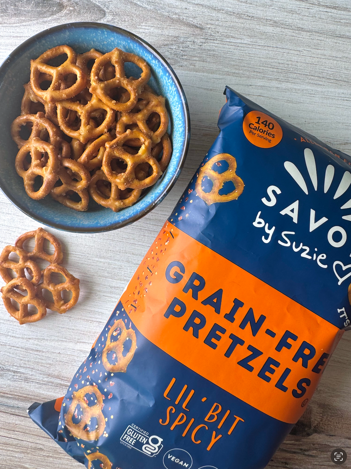 Spicy Grain Free Pretzels 5oz