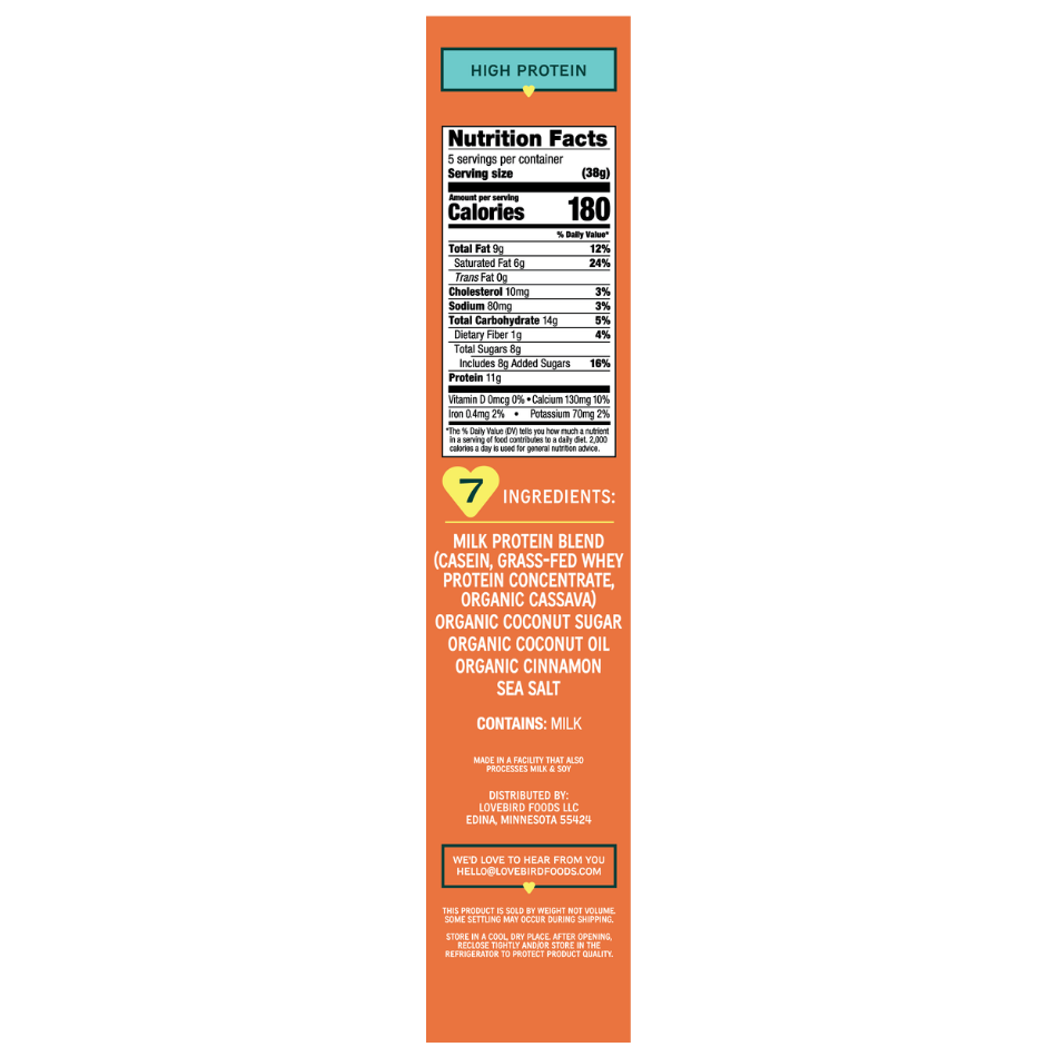 Lovebird Protein Cereal Cinnamon