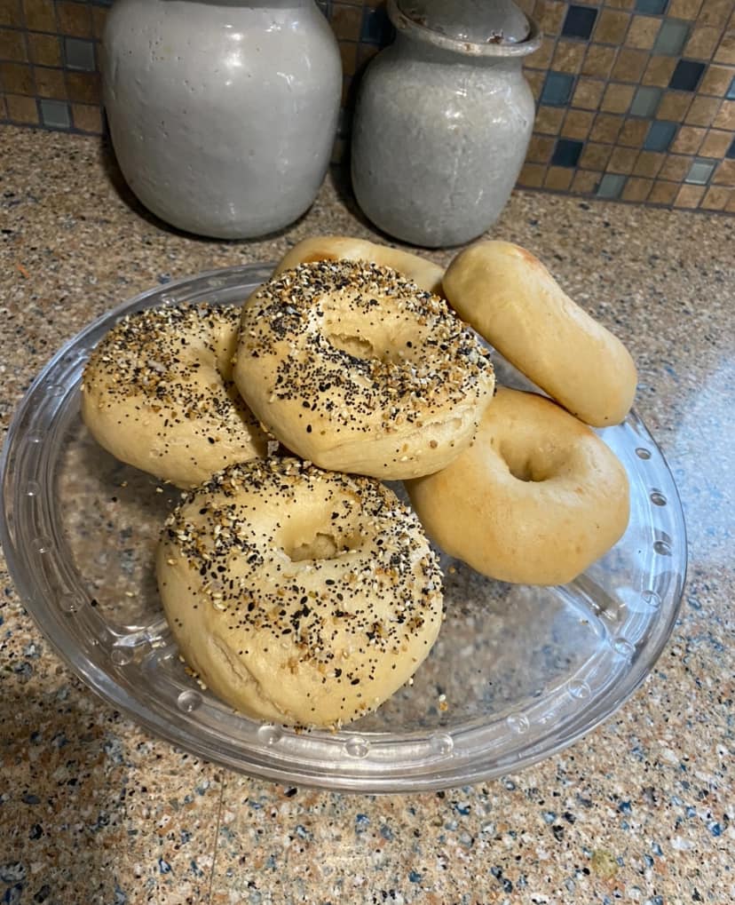 Organic sourdough bagels - half dozen