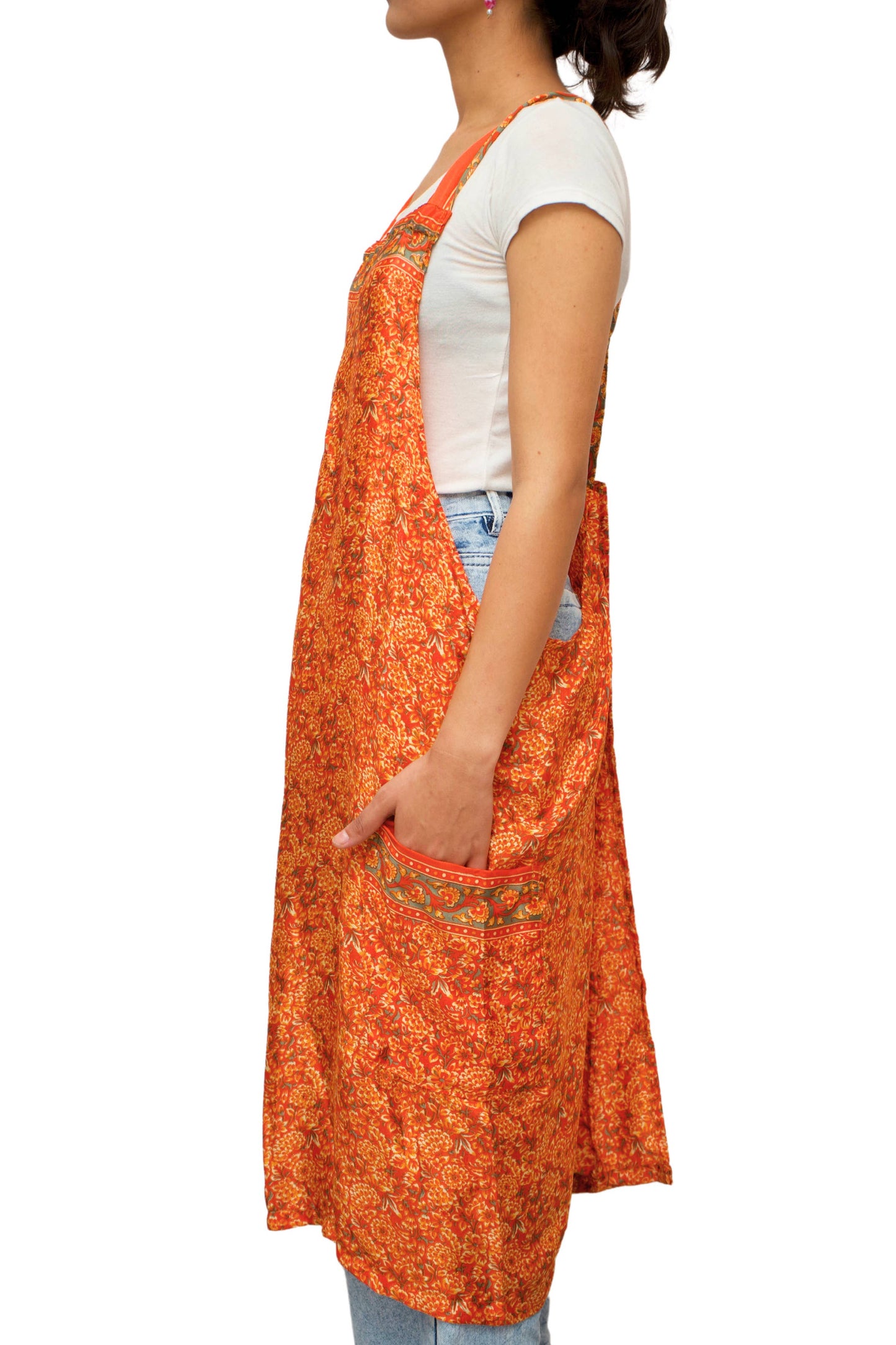 Upcycled Silk Apron