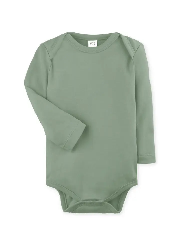 Organic baby long sleeve classic bodysuit