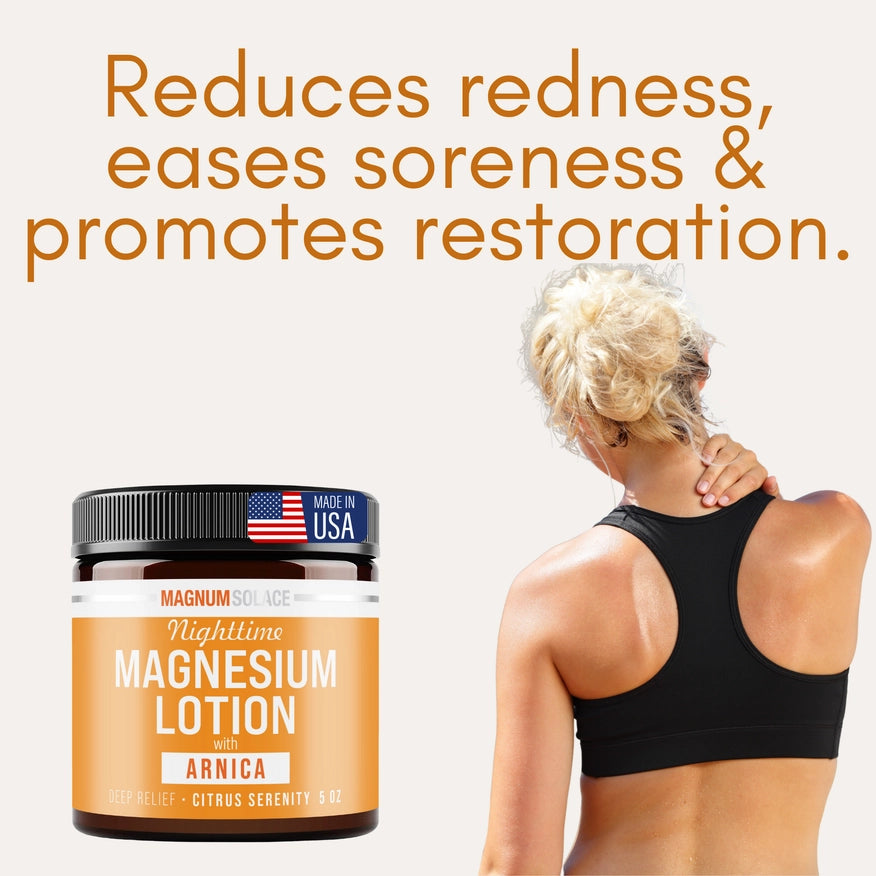 Nighttime magnesium lotion with arnica - citrus serenity