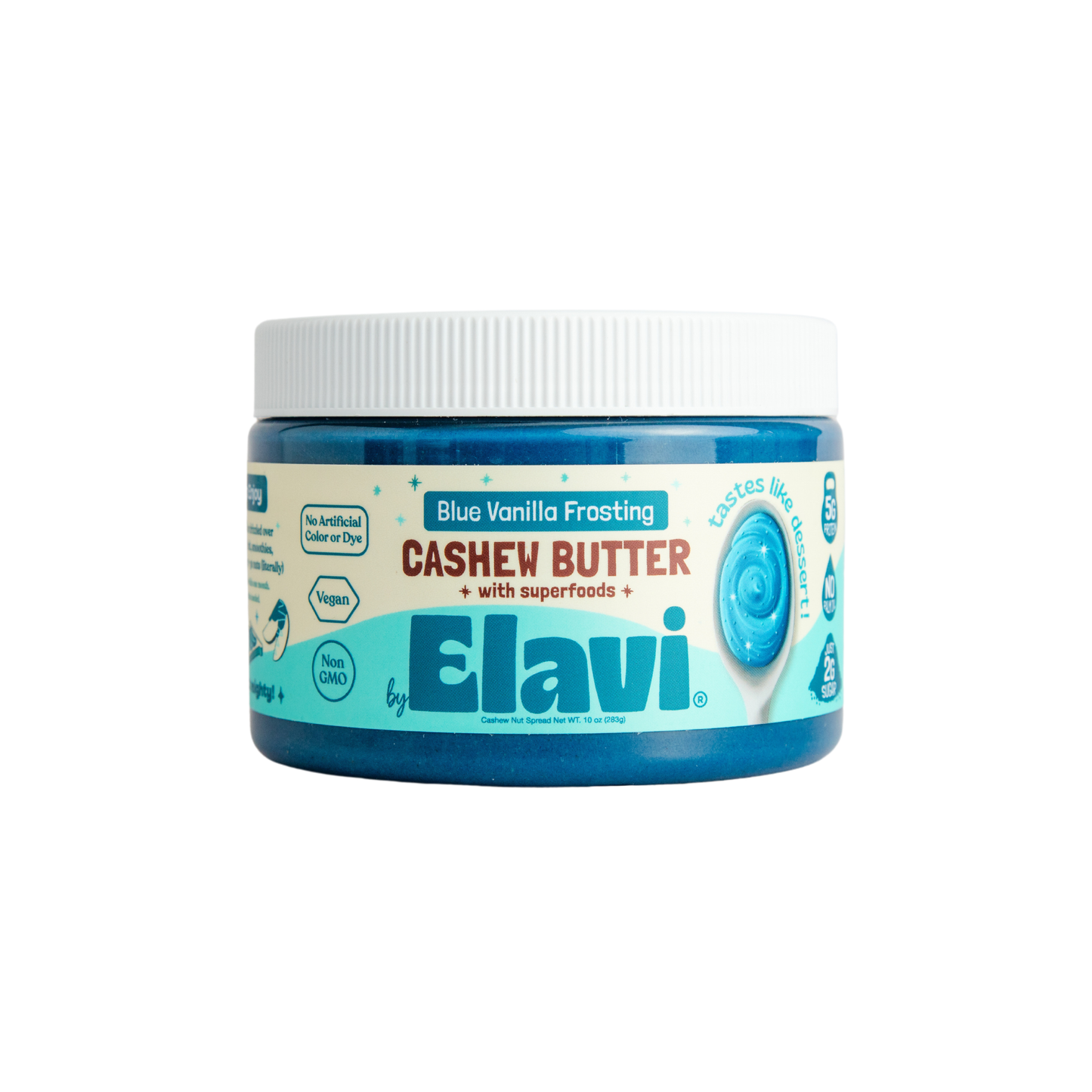 Blue Vanilla Cashew Butter w/ Spirulina
