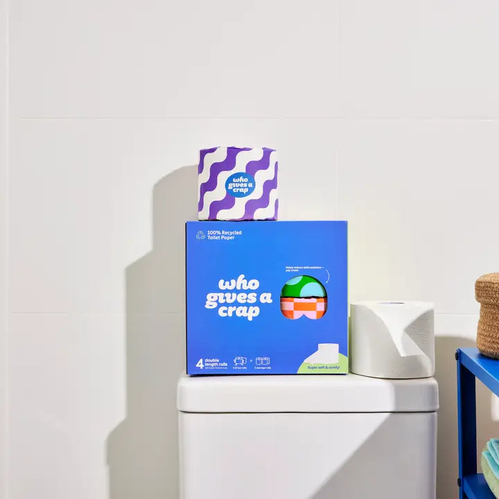 Who Gives A Crap 100% recycled toilet paper 4-pack