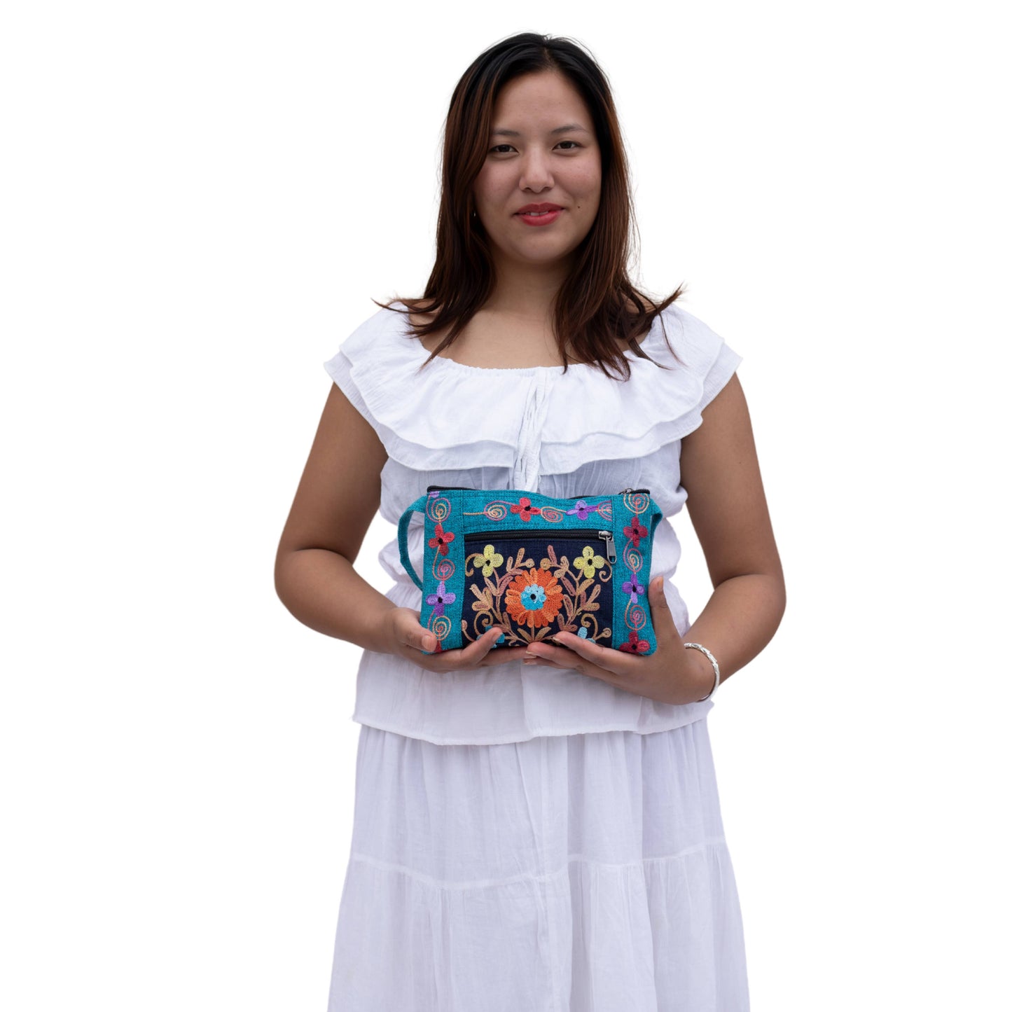 Embroidery Crossbody Purse