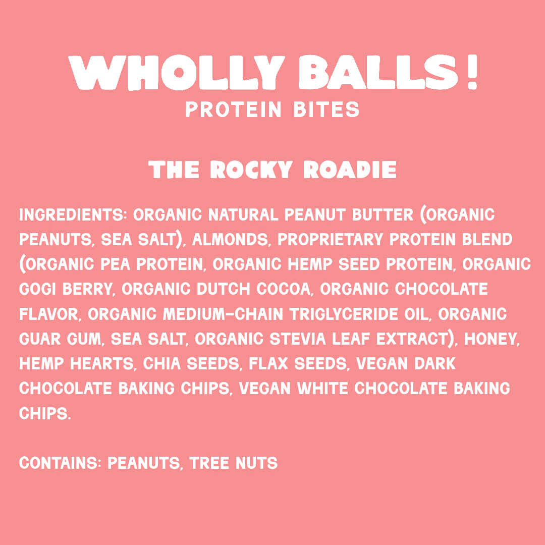 The Rocky Roadie protein bites