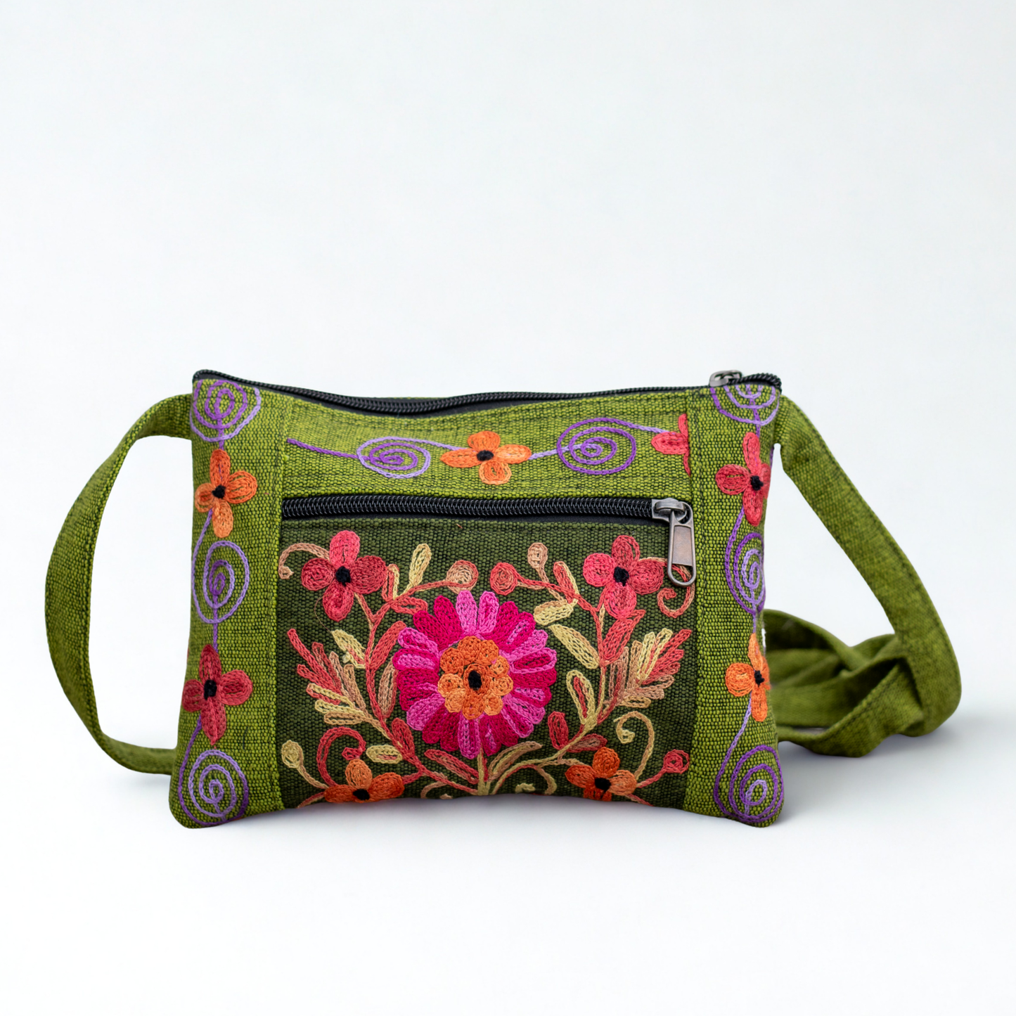 Embroidery Crossbody Purse