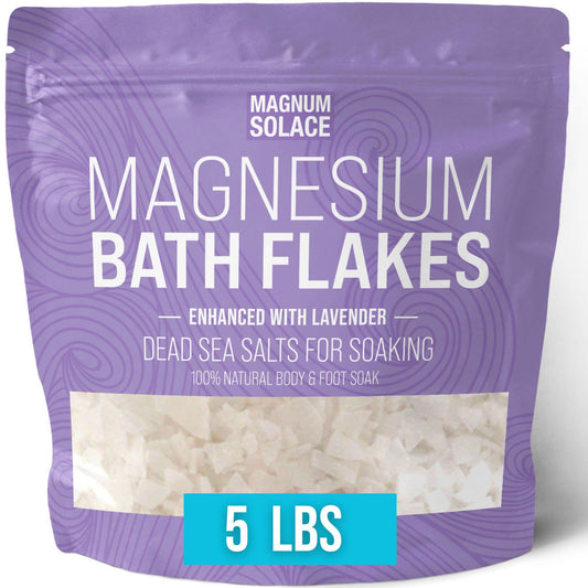 Magnesium Bath Flakes, Dead Sea Salt Soak