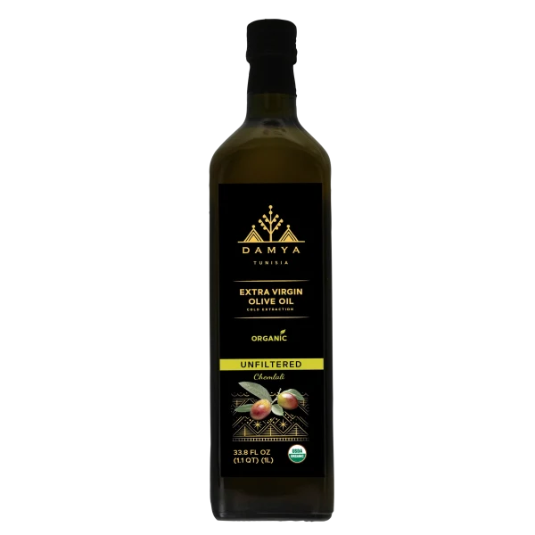 Damya unfiltered organic extra virgin olive oil - 33.8 oz (1 L)