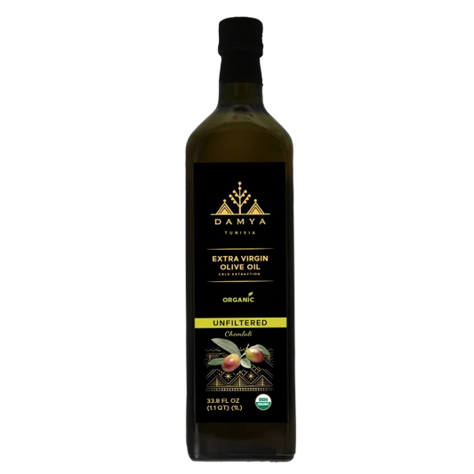 Damya unfiltered organic extra virgin olive oil - 33.8 oz (1 L)