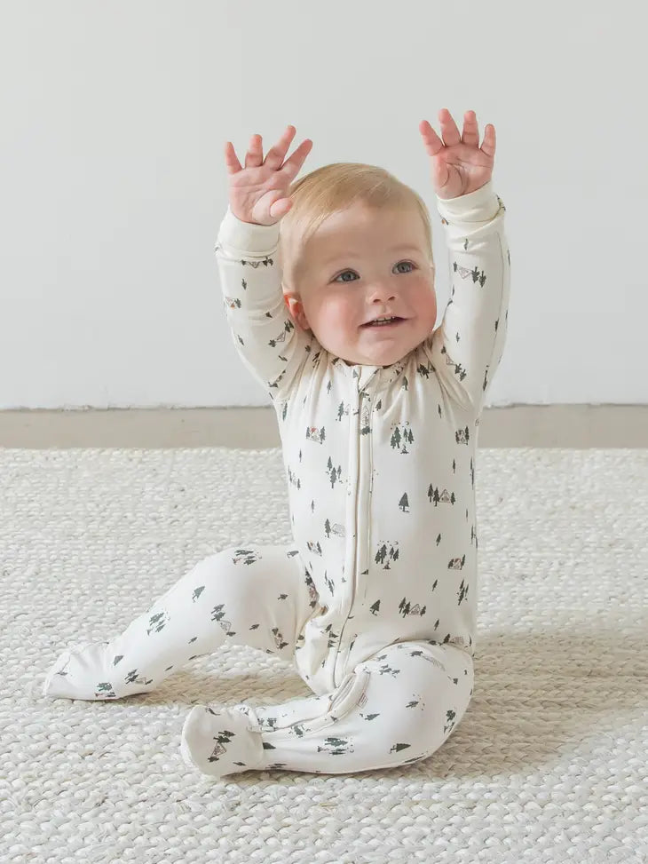 Organic baby footed sleeper