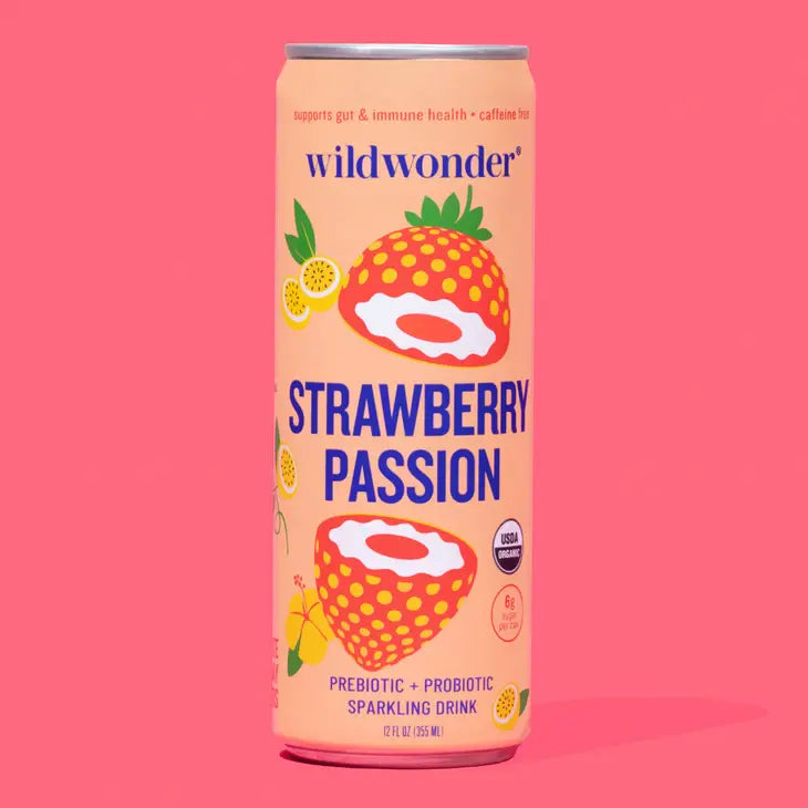 Wildwonder sparkling prebiotic + probiotic drinks